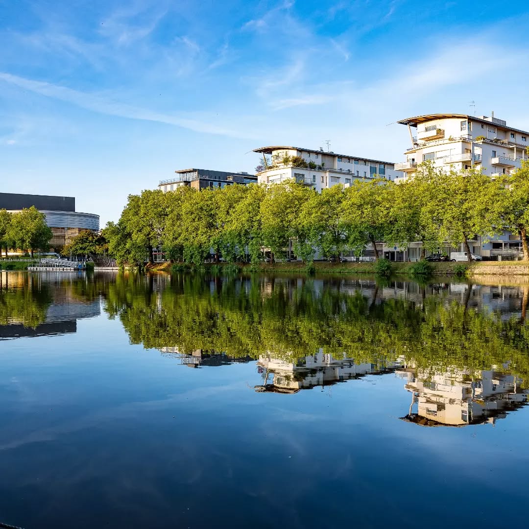 Vue d'une rivière nantaise